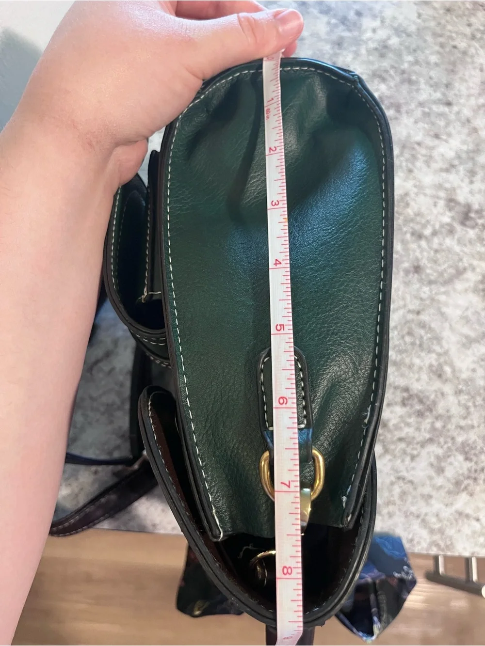 Bubble Bee Faux Leather Green Mini Backpack Purse